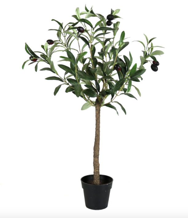 Homart Artificial Olive Tree Plant for Home Decor with Pot